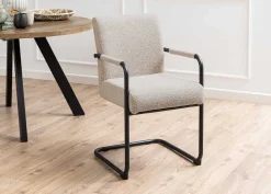 mutoni scandi Esszimmerstuhl Mit Armlehnen Artemis Beige (1 Stuck)> Freischwinger