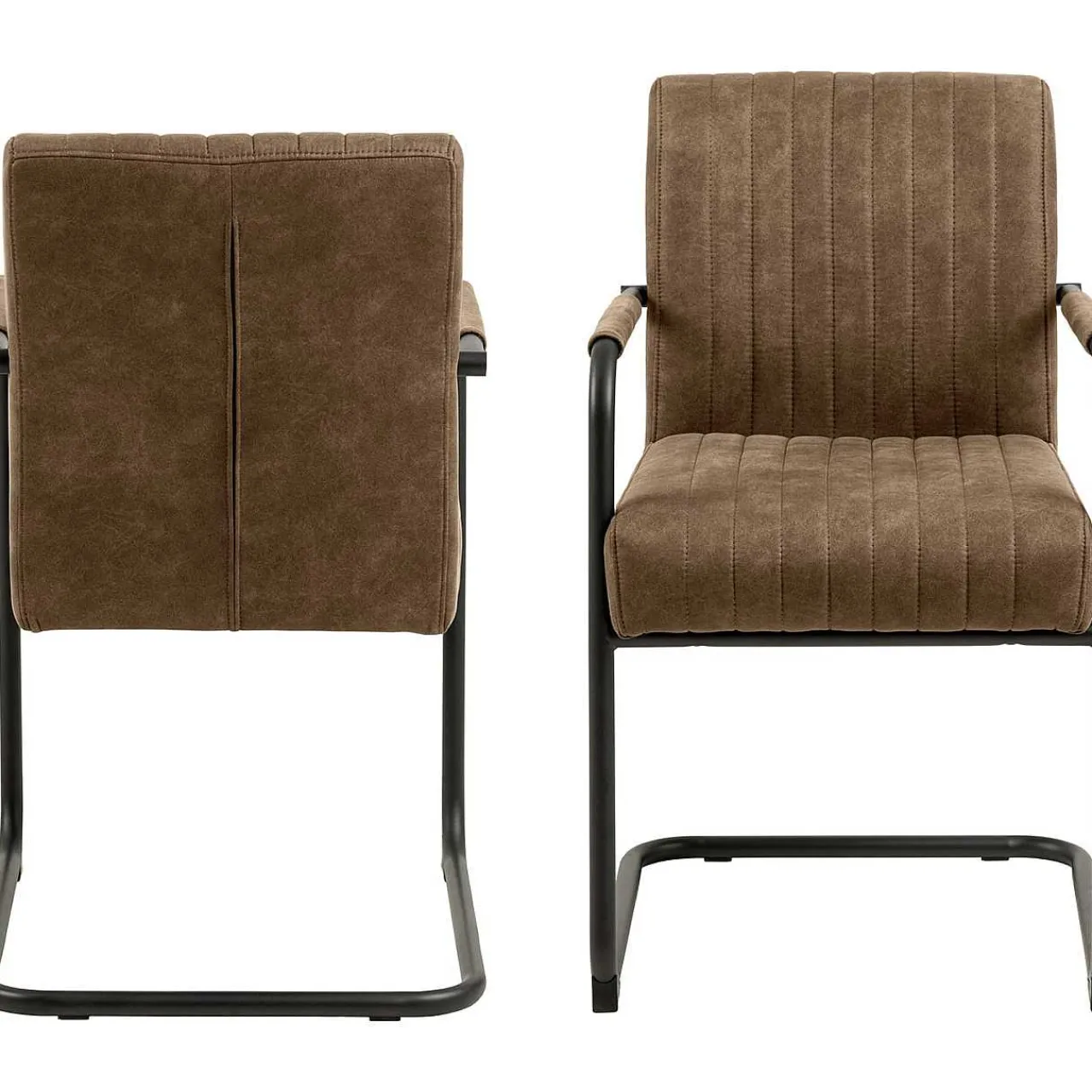 mutoni scandi Esszimmerstuhl Mit Armlehnen Artemis Braun (1 Stuck)> Freischwinger