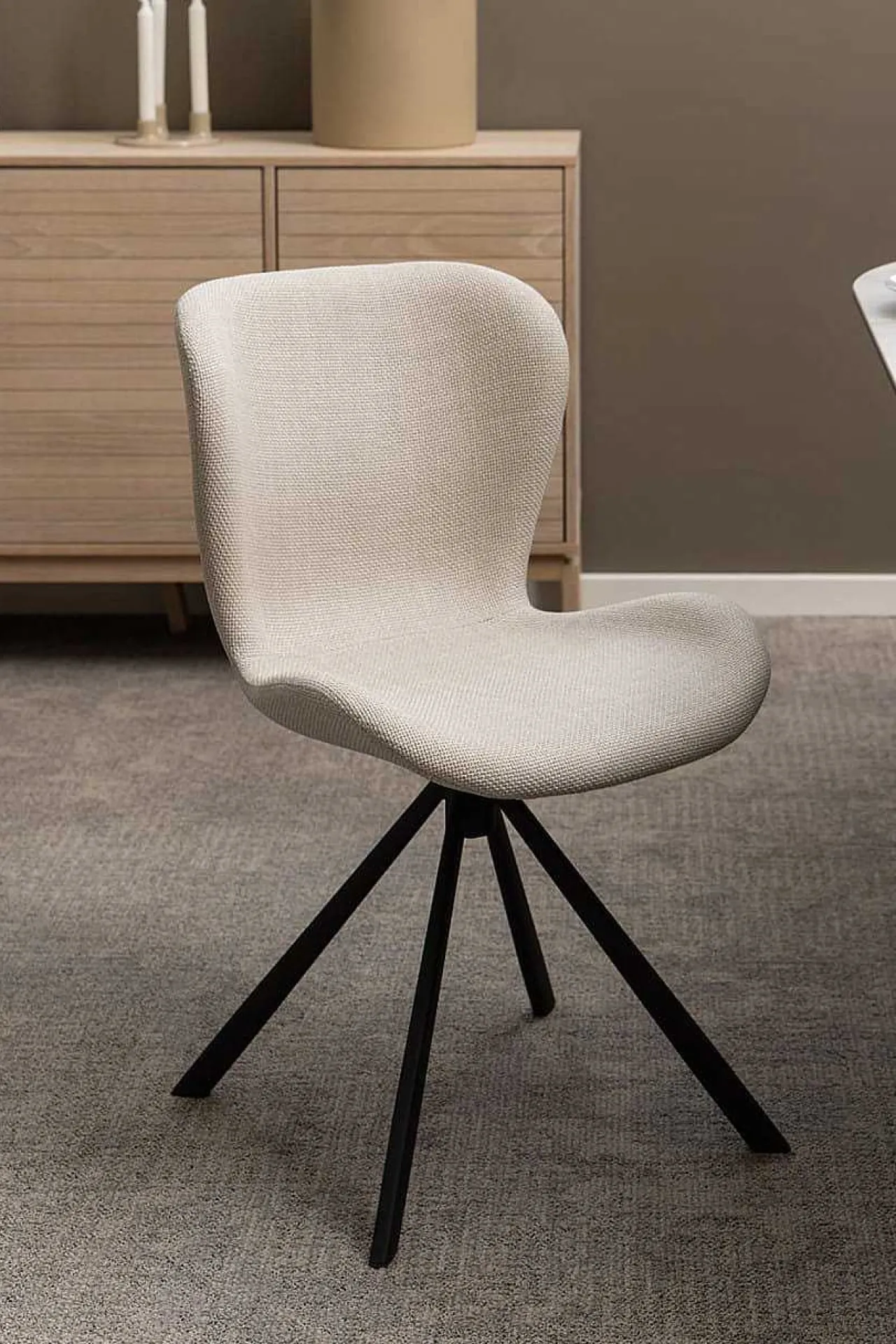 mutoni scandi Esszimmerstuhl Norway Beige Schwarz (1 Stuck)> Esszimmerstühle