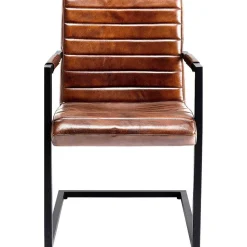 KARE Design Freischwinger Lola Leder Braun><noscript><img width=
