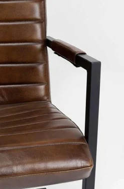 KARE Design Freischwinger Lola Leder Braun><noscript><img width=