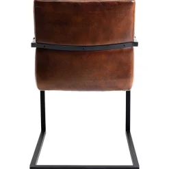 KARE Design Freischwinger Lola Leder Braun><noscript><img width=