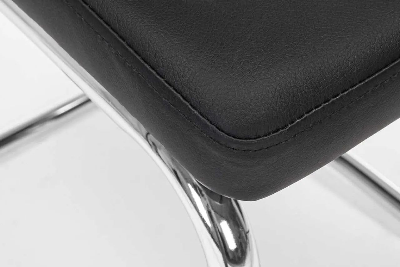 mutoni lifestyle Freischwinger Stuhl Thelma Schwarz> Freischwinger