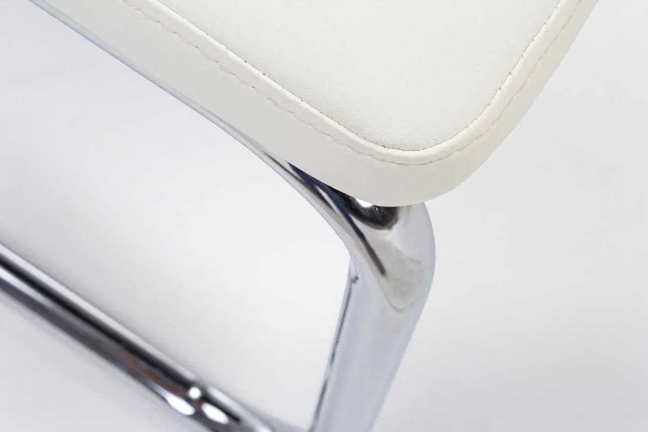 mutoni lifestyle Freischwinger Stuhl Thelma Weiss> Freischwinger