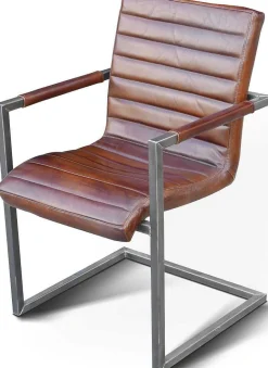 mutoni wood Freischwinger Stuhl Vintage Carlos Cognac> Freischwinger