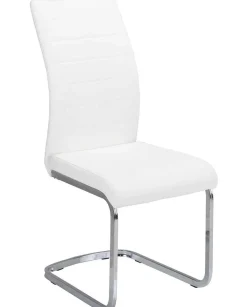 mutoni lifestyle Freischwingerstuhl Myra Kunstleder Weiss> Freischwinger