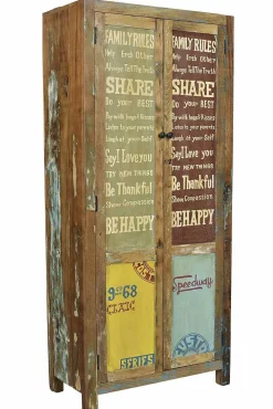 mutoni sweet home Garderoben-Set Bright Retro Natur Bunt (6-Tlg)><noscript><img width=