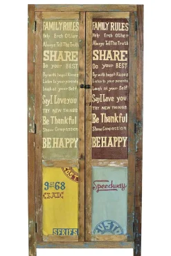 mutoni sweet home Garderoben-Set Bright Retro Natur Bunt (6-Tlg)><noscript><img width=