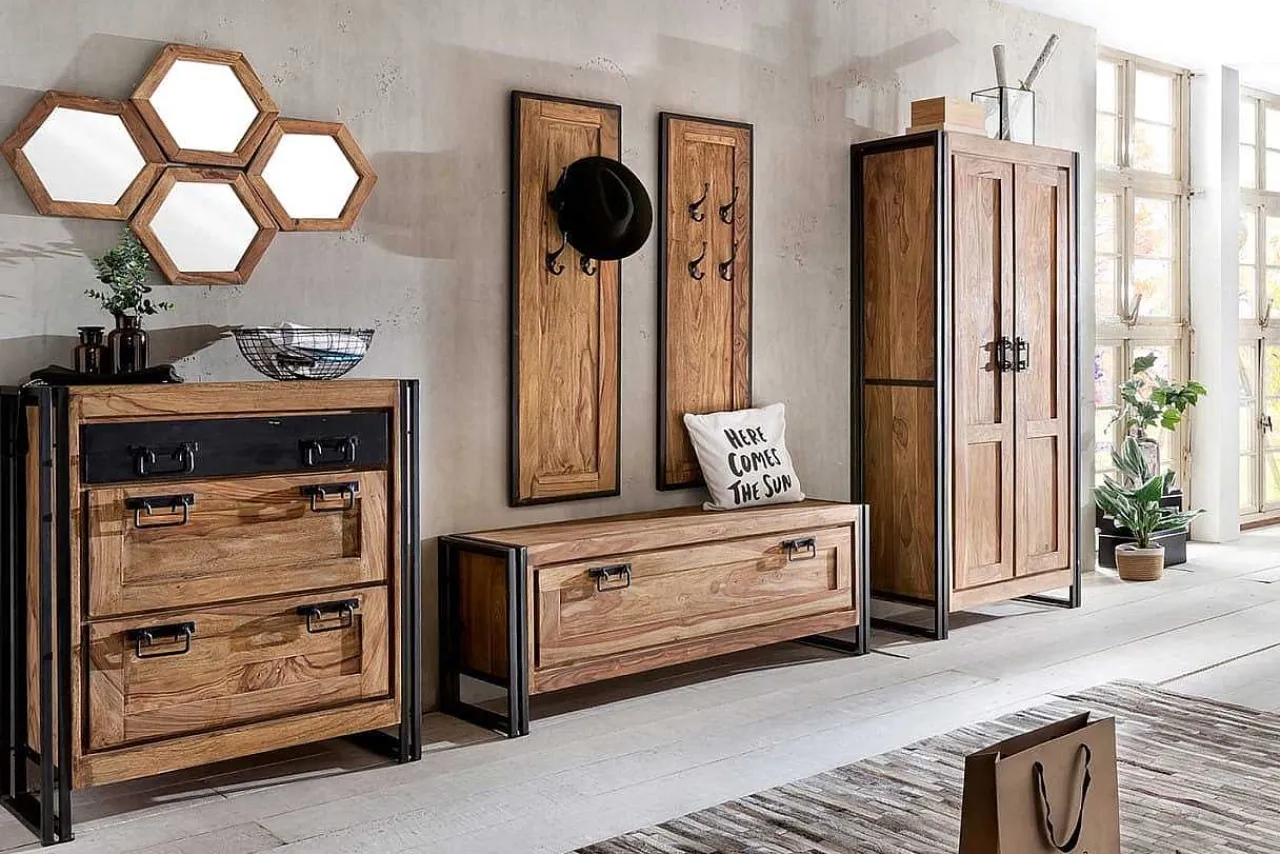 mutoni sweet home Garderoben-Set Havanna Natur (9-Tlg)> Garderobenmöbel-Sets