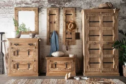 mutoni sweet home Garderoben-Set Zoprax Mangoholz Natur (6-Tlg)><noscript><img width=