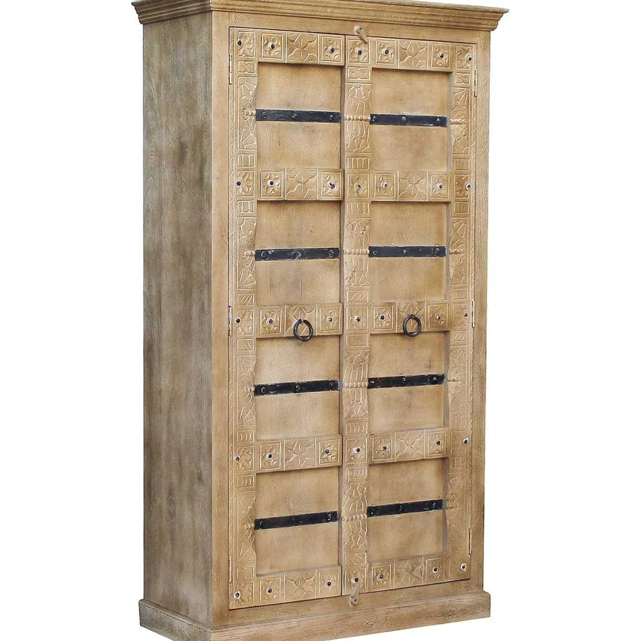 mutoni sweet home Garderoben-Set Zoprax Mangoholz Natur (4-Tlg)> Garderobenmöbel-Sets