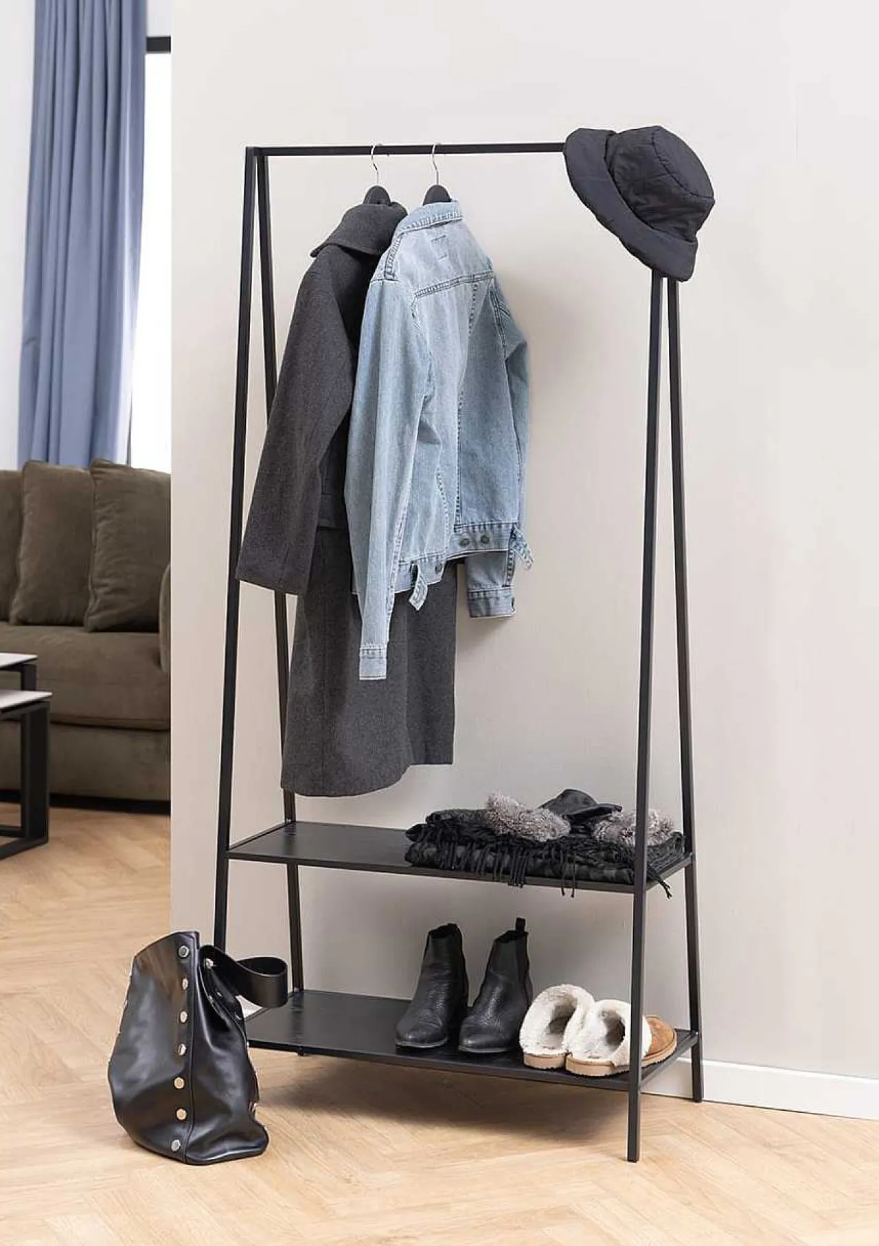 mutoni scandi Garderobenstander Multiple Bronx Metall Schwarz 165> Garderoben & Kleiderständer