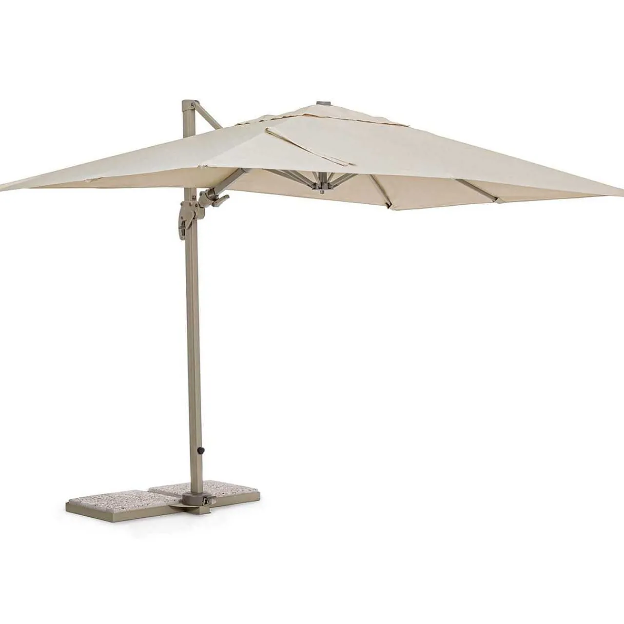 mutoni lifestyle Garten Ampelschirm Saragozza Sandfarben 200X300> Freiarmschirme