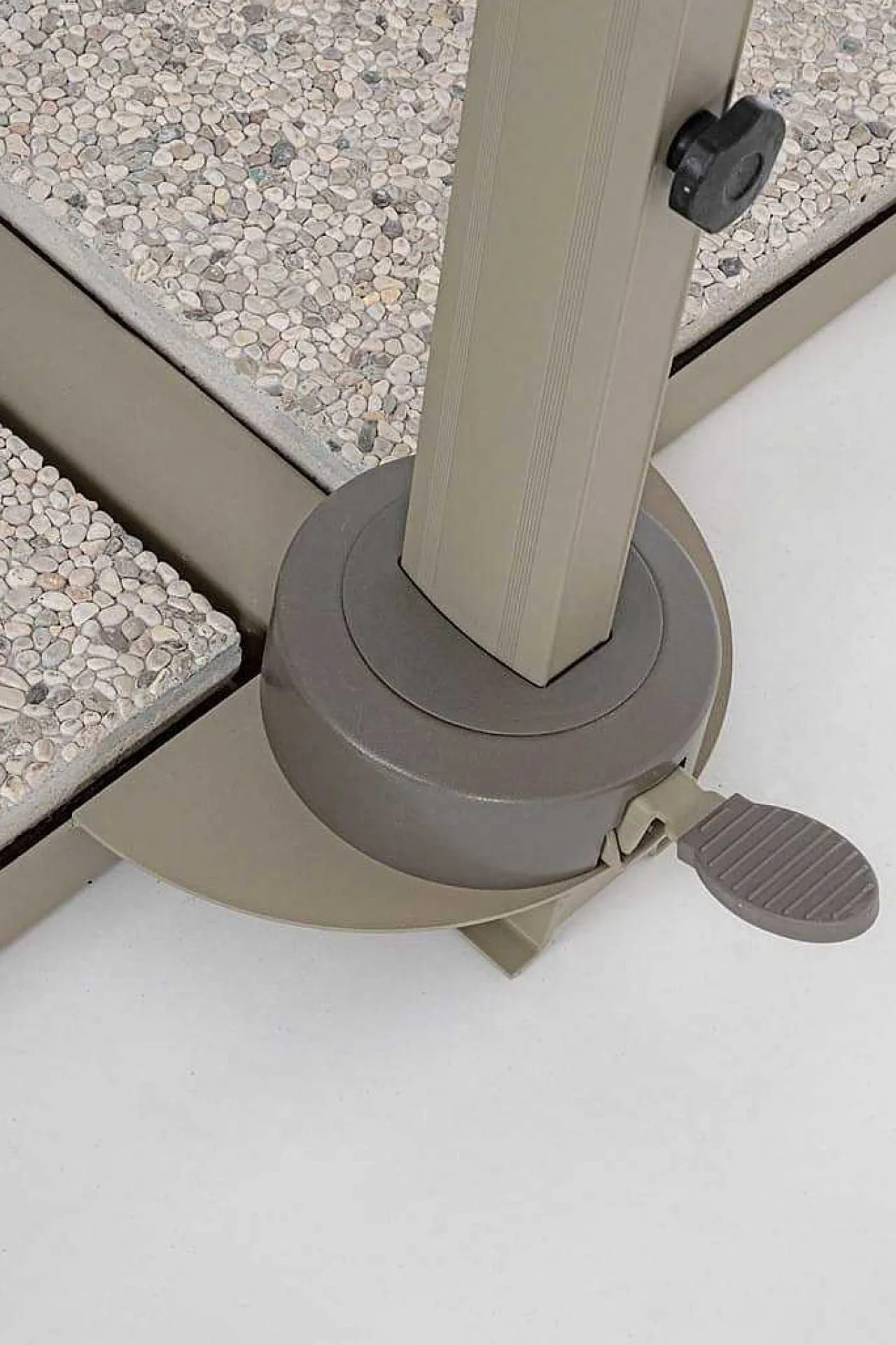 mutoni lifestyle Garten Ampelschirm Saragozza Sandfarben 200X300> Freiarmschirme