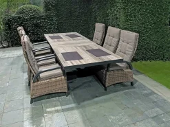 mutoni pleasure Garten Ausziehtisch Amelia Keramik Dunkelgrau 200-260X100> Garten Esstische