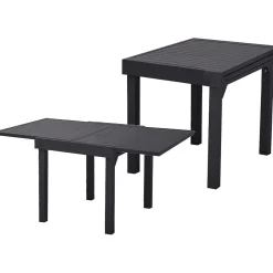 mutoni pleasure Garten Ausziehtisch Elena Aluminium Anthrazit 65-130X65> Garten Esstische
