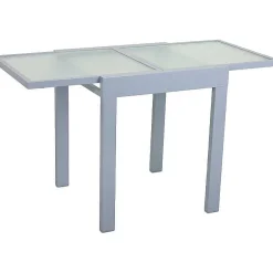 mutoni pleasure Garten Ausziehtisch Lola Glas Grau 65-130X65> Garten Esstische