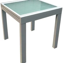 mutoni pleasure Garten Ausziehtisch Lola Glas Grau 65-130X65><noscript><img width=