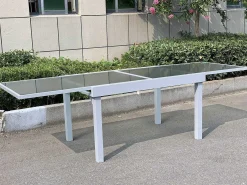 mutoni pleasure Garten Ausziehtisch Lola Glas Grau 135-270X90><noscript><img width=