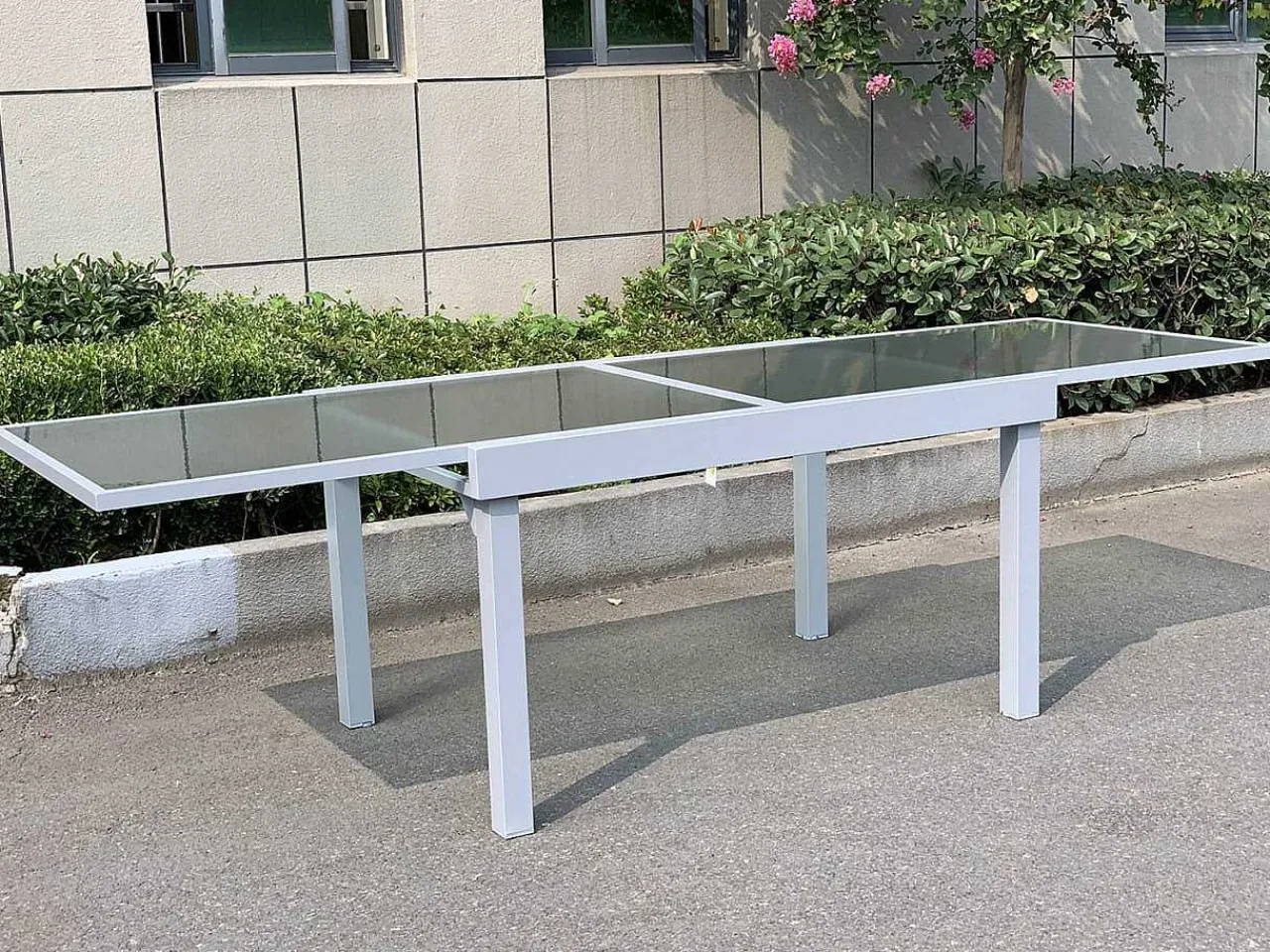 mutoni pleasure Garten Ausziehtisch Lola Glas Grau 135-270X90> Garten Esstische
