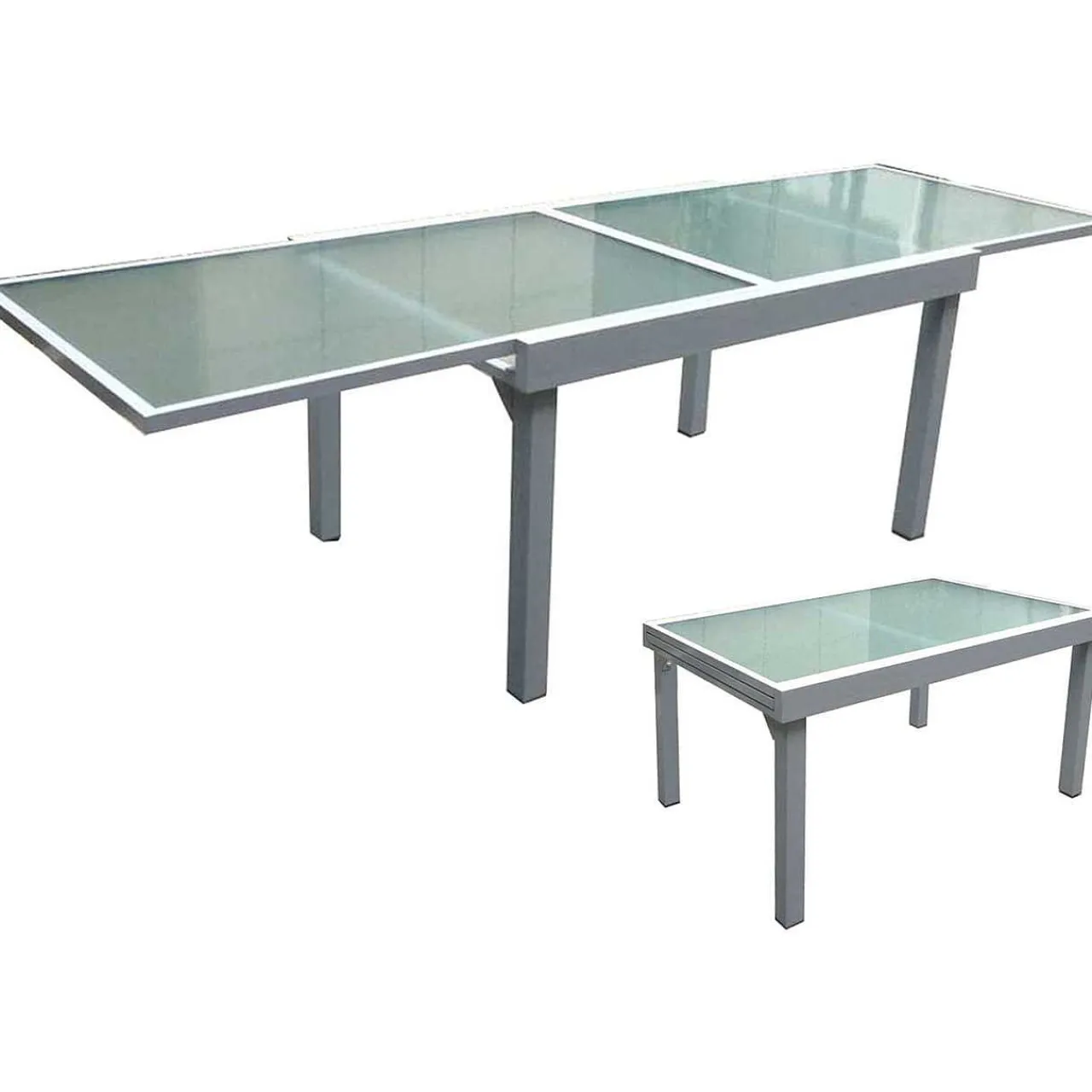 mutoni pleasure Garten Ausziehtisch Lola Glas Grau 135-270X90> Garten Esstische