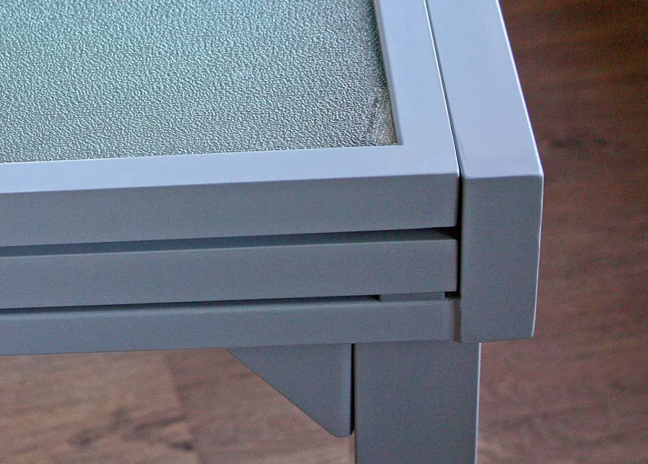 mutoni pleasure Garten Ausziehtisch Lola Glas Grau 90-180X90> Garten Esstische