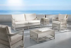 mutoni ethnic Garten Beistelltisch Camille Polyrattan Bianco Wash 45X45><noscript><img width=