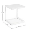 mutoni lifestyle Garten Beistelltisch Konnor 40X40 Cx21 Weiss> Garten Couchtische Und Beistelltische