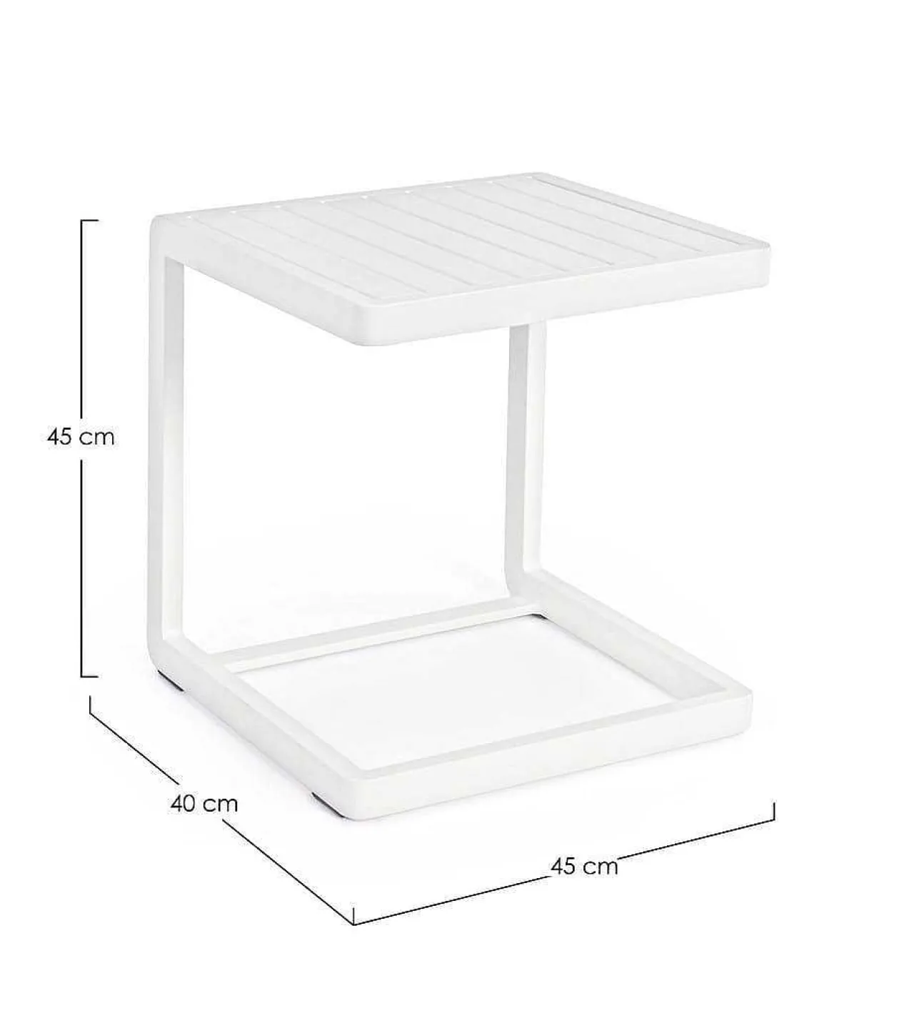mutoni lifestyle Garten Beistelltisch Konnor 40X40 Cx21 Weiss> Garten Couchtische Und Beistelltische