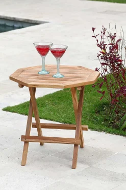 mutoni pleasure Garten Beistelltisch Luang Teak Natur 50X50> Garten Couchtische Und Beistelltische