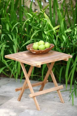 mutoni pleasure Garten Beistelltisch Simuk Teak Natur 50X50> Garten Couchtische Und Beistelltische