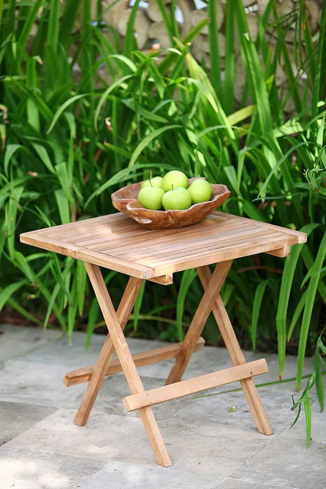 mutoni pleasure Garten Beistelltisch Simuk Teak Natur 50X50> Garten Couchtische Und Beistelltische