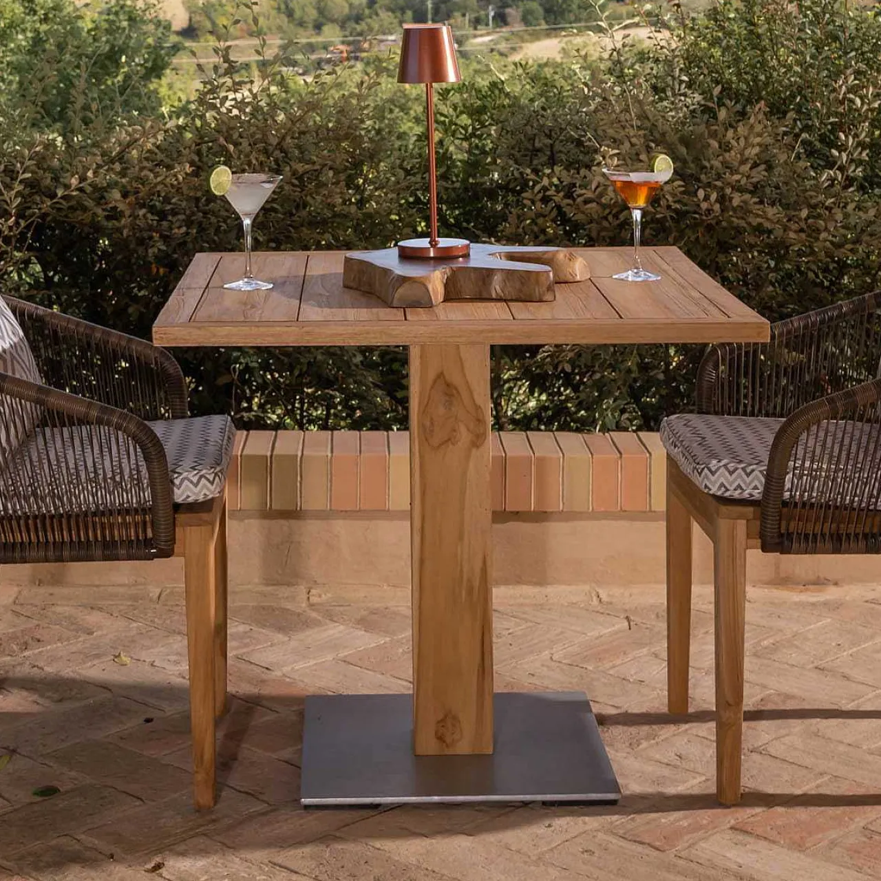 mutoni ethnic Garten Bistrotisch Juniper 90X90> Bistrotische
