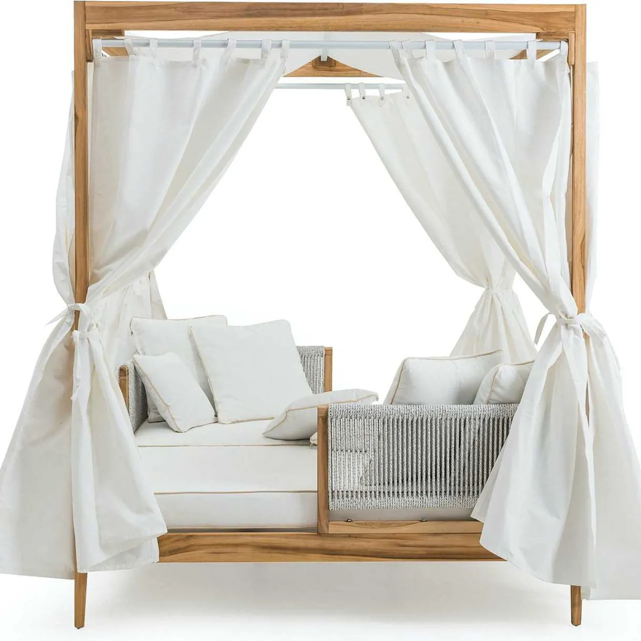 mutoni ethnic Garten Daybed Zante Baldachin Teak 160X200> Daybeds Und Sonneninseln