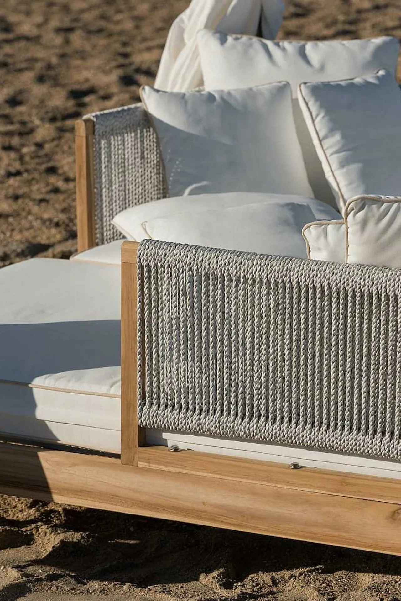 mutoni ethnic Garten Daybed Zante Baldachin Teak 160X200> Daybeds Und Sonneninseln