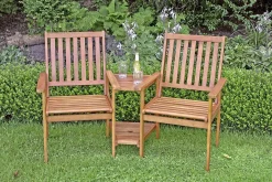 mutoni pleasure Garten Doppelsessel Edison Eukalyptus Natur> Gartensessel