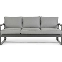mutoni lifestyle Garten 3Er-Sofa Merrigan Mit Kissen Anthrazit><noscript><img width=