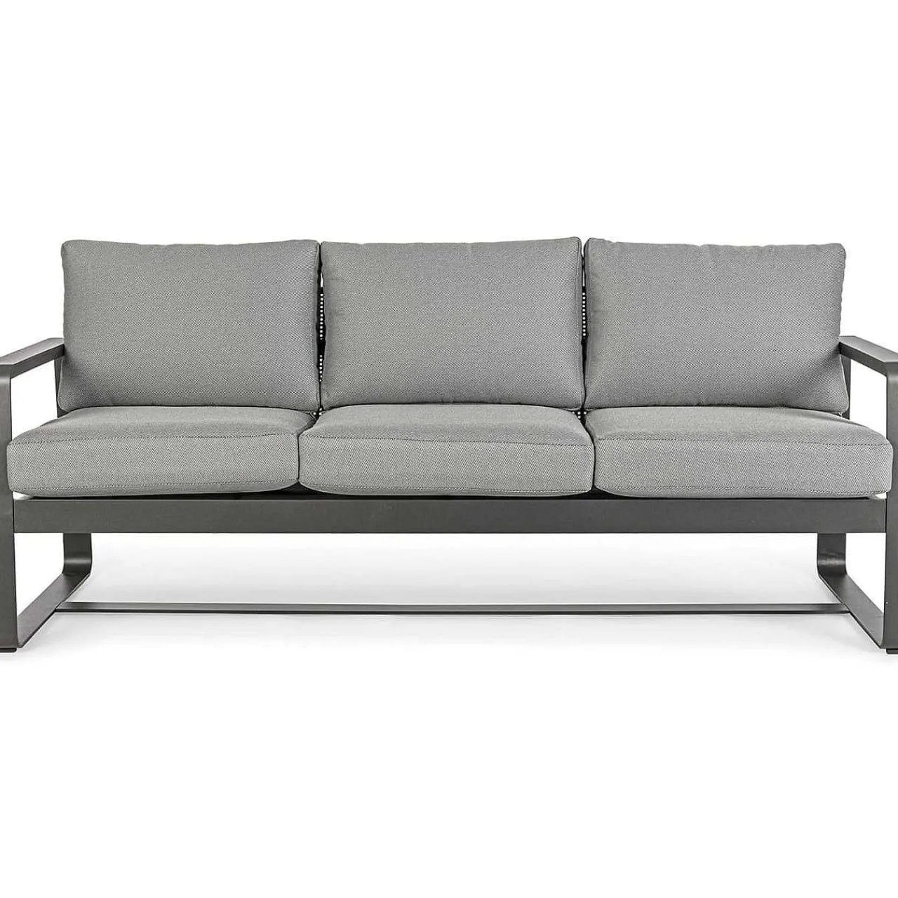 mutoni lifestyle Garten 3Er-Sofa Merrigan Mit Kissen Anthrazit> Gartensofas