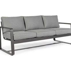 mutoni lifestyle Garten 3Er-Sofa Merrigan Mit Kissen Anthrazit><noscript><img width=
