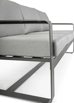 mutoni lifestyle Garten 3Er-Sofa Merrigan Mit Kissen Anthrazit><noscript><img width=