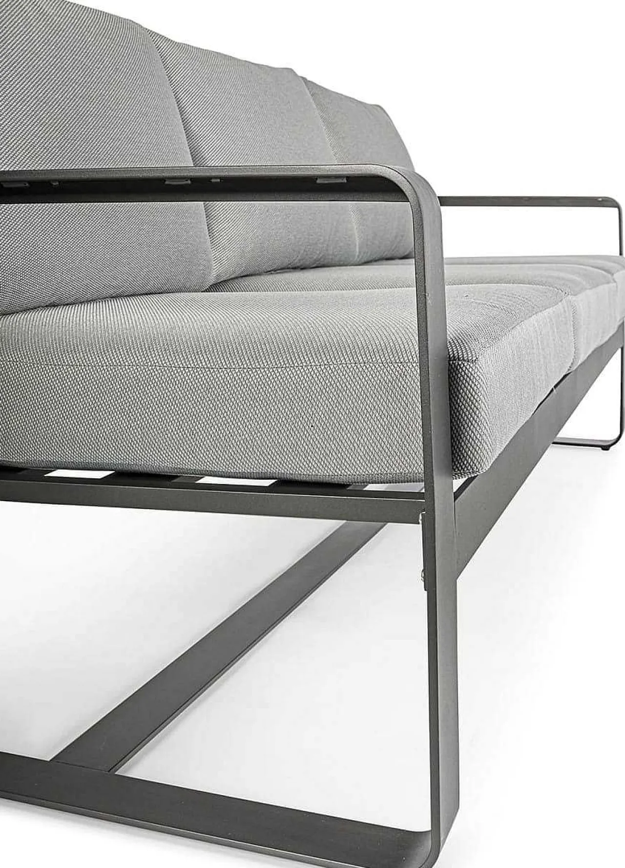mutoni lifestyle Garten 3Er-Sofa Merrigan Mit Kissen Anthrazit> Gartensofas