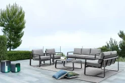 mutoni lifestyle Garten 2Er-Sofa Merrigan Mit Kissen Anthrazit> Gartensofas