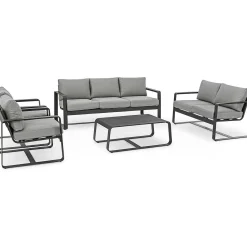 mutoni lifestyle Garten 2Er-Sofa Merrigan Mit Kissen Anthrazit><noscript><img width=