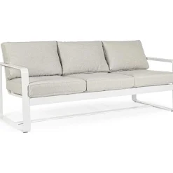 mutoni lifestyle Garten 3Er-Sofa Merrigan Mit Kissen Weiss><noscript><img width=