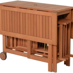 mutoni pleasure Garten Essgruppe Anaheim Eukalyptus Braun (5-Tlg)><noscript><img width=