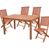 mutoni pleasure Garten Essgruppe Angwin Eukalyptus Natur (5-Tlg)> Garten Essgruppen
