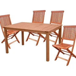 mutoni pleasure Garten Essgruppe Angwin Eukalyptus Natur (5-Tlg)> Garten Essgruppen