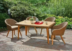 mutoni pleasure Garten Essgruppe Carson Braun (5-Tlg)> Garten Essgruppen