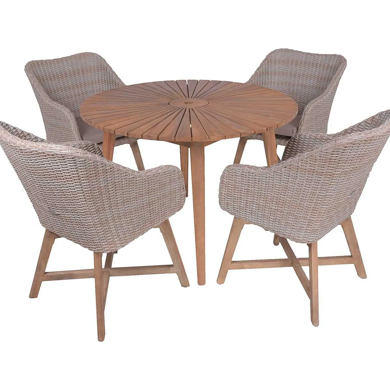 mutoni pleasure Garten Essgruppe Fremont Iv Rund (5-Tlg)> Garten Essgruppen