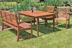 mutoni pleasure Garten Essgruppe Madison Eukalyptus Natur (4-Tlg)><noscript><img width=
